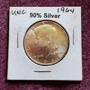 1964 Uncirclated Kennedy Half Dollar